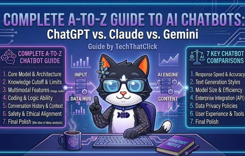 Complete A-to-Z Guide to AI Chatbots: ChatGPT vs. Claude vs. Gemini