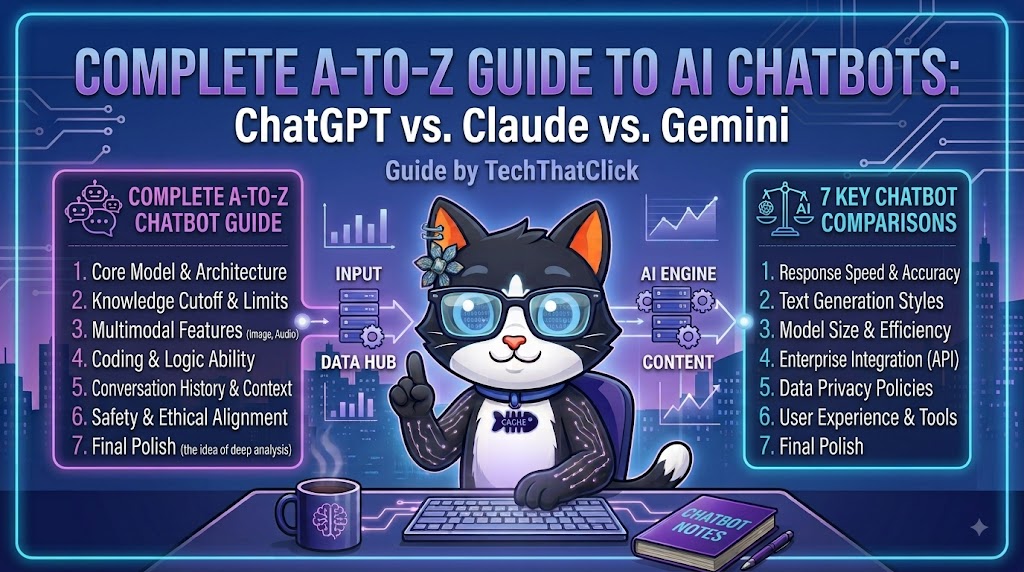 Complete A-to-Z Guide to AI Chatbots: ChatGPT vs. Claude vs. Gemini
