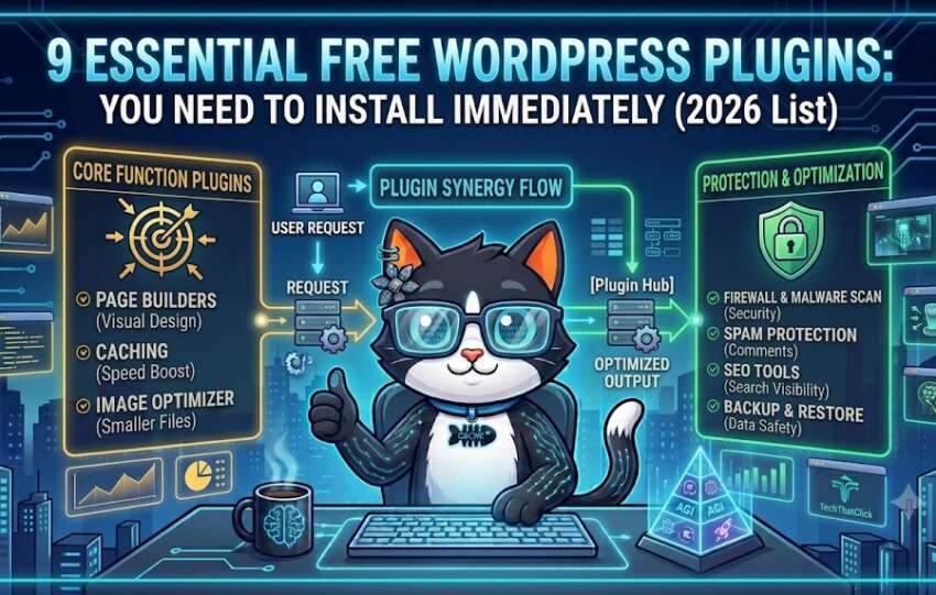 Essential free wordpress plugins featured image