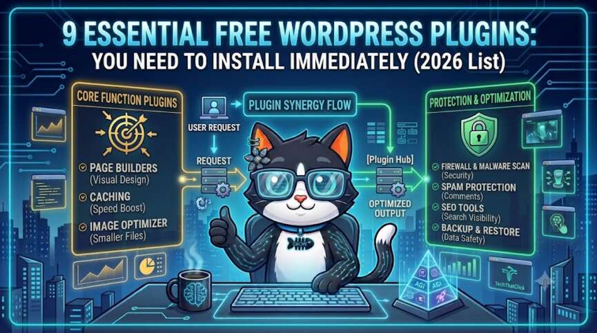 Essential free wordpress plugins featured image