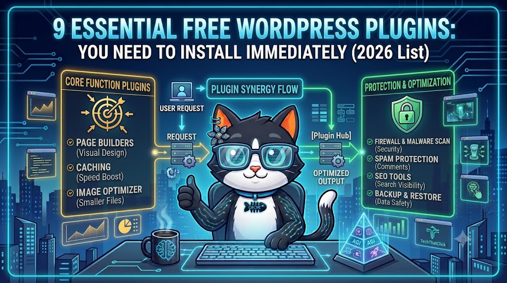 Essential free wordpress plugins featured image