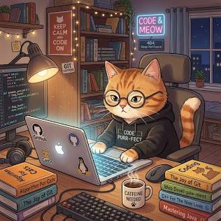 the cat is giving a thumbs up with glowing cyan eyes and circuit patterns for prompt engineering 101 guide
