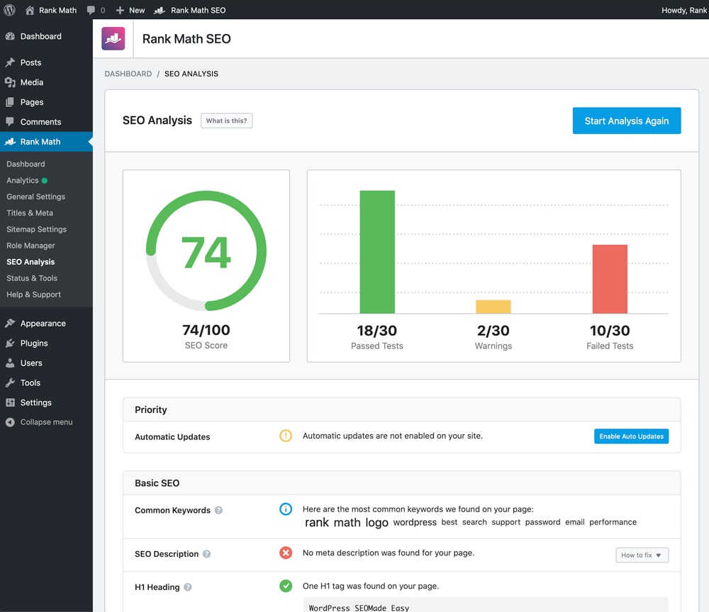essential free WordPress plugins - rank math seo